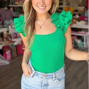 NWT Zara Women's Green Bodysuit